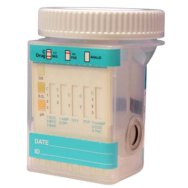 Drug Testing - Push Button Cup: 5 Panel (Split Cup) w/Adulterant
